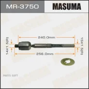 ������� ���� Masuma Toyota Camry, Windom / ACV30, MCV30 01-06 Masuma MR3750 MR3750 ����