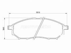 ������� ��������� (�������) Infiniti FX35 02-08 / Nissan Murano 02-16 Brembo P 56 058, �������� P56058 ����