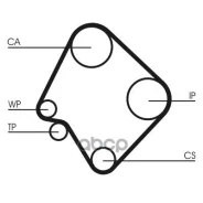 ������ ��� Mazda: B 2.2D Z=164*25.4 85- TB271 Continental ���. CT532 CT532 ����