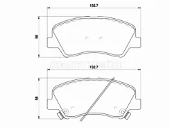 ������� ��������� Hyundai Accent/Solaris 10-17 Brembo P 18 025, �������� P18025 ����