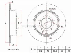 ���� ��������� ST-4615A035, ������ ST4615A035 ����
