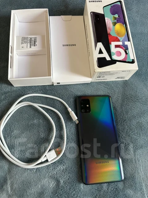 Samsung Galaxy A51. �/�, 64 ��, 3G, 4G LTE, 5G, Dual-SIM, ����������, NFC ����