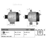 ��������� 14V 180A Toyota Land Cruiser VII 4.5 07- DAN1209 ����