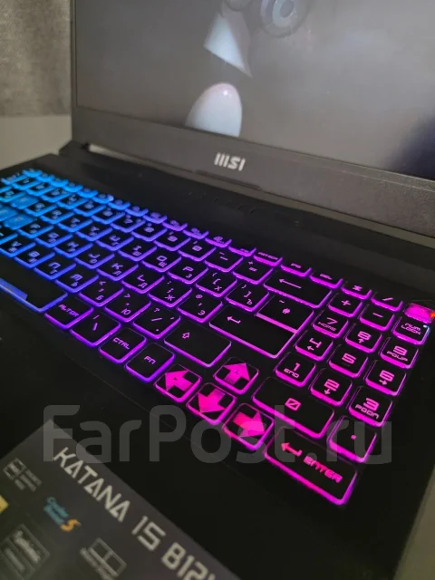 MSI Katana. 15.6", ��� 32 ��, ���� 1 024���, WiFi: 1, Bluetooth: 1 ����