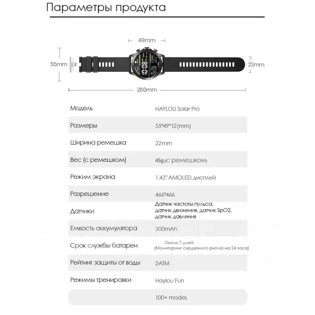 Haylou Solar Pro. IP68 ����