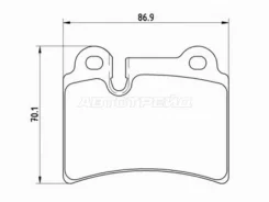 ������� ��������� (�����) Volkswagen Touareg 02-10 Brembo P 85 111, ������ P85111 ����