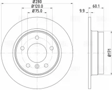 ���� ����. ��� �/� BMW 3 (E36) (90-)/3 (E46) (98-) ���. d=280 | ��� | DF270058 ����