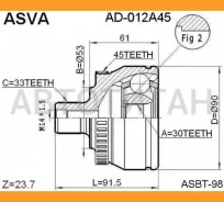 ���� ������� | ����� ����/��� | VW/ Passat B5 1996-2005/30*53*33 �� [AD012A45] AD012A45 ����
