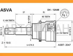 ���� ������� | ����� ����/��� | Toyota/ CAMI J102E 4WD, Daihatsu/ Terios/19*52,1*24 �� [DH12A48] DH12A48 ����