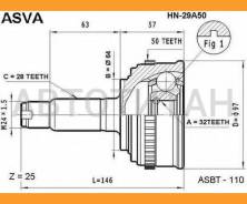 ���� ������� | ����� ����/��� | Honda/ CR-V Odyssey(RA1 RA2) Saber Inspire(UA1-UA2)/32*64*28 �� HN29A50 ����