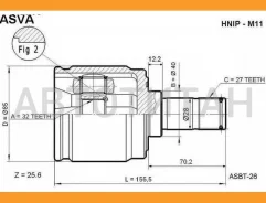 ���� ���������� | ����� ���� | Honda/ CR-V 1997-2002 MT/32*40*2758,5 �� [Hnipm11] HNIPM11 ����