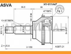 ���� ������� | ����� ����/��� | Hyundai/ Sonata 2000- 2.4/25*60*27 �� [HY011A47] HY011A47 ����