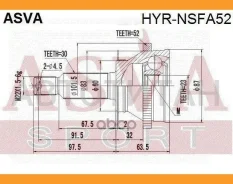 ���� �������� ������ 23x60x30 Hyundai Santa Fe CM 2006-2012 HYRNSFA52 ����