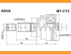 ���� ������� | ����� ����/��� | Mitsubishi/ Lancer X CY3 2007-/33*59,5*28 �� [MTCY3] MTCY3 ����