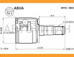 ���� ���������� | ����� ��� | Mitsubishi/ Pajero 84-97/25*32*25 �� [MTID5003] MTID5003 ����