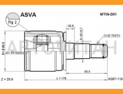 ���� ���������� ����� 33x34.7x28 Mitsubishi : Pajero III 00- [Mtind01] MTIND01 ����