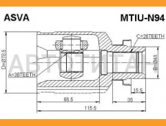���� ���������� | ����� ���� | Mitsubishi/ Grandis N94/30*41*26 �� [Mtiun94] MTIUN94 ����