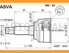 ���� ������� | ����� ��� | Mazda/ 323 Familia(BD, BF) Festiva Demio(DW) Revue(DB) KIA/ Avell [MZ04] MZ04 ����