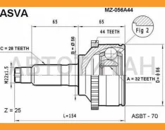 ���� �������� 32x56x28 Mazda 626 (2500) GE KL USA 92- G56525600B, G56525500B, G59222510A, G59222510, G57222510, 0510Geusa44 [MZ056A44] MZ056A44 ����