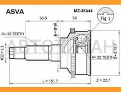 ���� ������� | ����� ����/��� | Mazda/ Capella 626 Telster Cargo GFER/ GWER/ GW5R 4WD, Xedos-6 CA [MZ38A44] MZ38A44 ����
