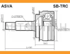 ���� ������� | ����� | Subaru/ Tribeca B9 2005-/30*56*27 �� [Sbtrc] 28393XA00A ����