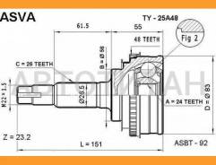 ���� ������� | ����� ����/��� | Toyota/ Corona Carina Camry (SV30) EXIV Marina Truena RAV 4 Corol [TY25A48] TY25A48 ����