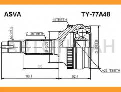 ���� ������� | ����� ����/��� | Toyota/ Prius NHW20 2003-2009/23*58*26 �� [TY77A48] TY77A48 ����