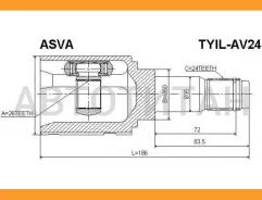 ���� ���������� (OEM-����������) | ����� ��� | Toyota/ Avensis AZT251 2003-2008/26*50*24 �� 4304005101 [Tyilav24] TYILAV24 ����