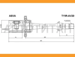 ���� ���������� (OEM-����������) | ����� ���� | Toyota/ Avensis AZT250/ CDT250 2003-2008/26*40*24 �� [Tyirav20] TYIRAV20 ����