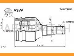 ���� ���������� | ����� ��� | Toyota/ VITZ/ Yaris/ Platz/ ECHO 2NZ-FE 1.3/22*34*23 �� 4340316020, 01112NZFE [Tyiuyar13] TYIUYAR13 ����