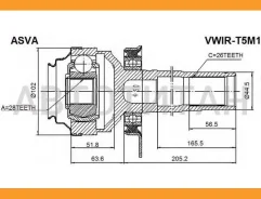 ���� ���������� ������ 28x44.2x26 VWIRT5M1 ����