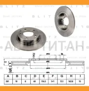 ���� ��������� ������ Mazda 323/626/MX-6/Premacy/Xedos 6 92- BS0138 ����
