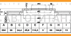 ���� ��������� �������� ������������� Mitsubishi ASX/Outlander/L200 06-/ JEEP Patriot/Compass 06- [BS0328] BS0328 ����