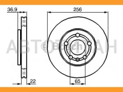 ���� ����. ���. ����. [256x22] 5 ���. AUDI A1/A2/A3 96-, Skoda Fabia/Octavia/Roomster 96-, VW Bora/Fox/Golf/Polo 97- [0986478853] 0986478853 ����