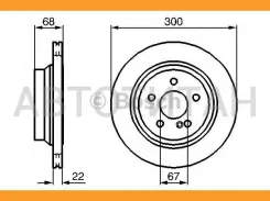 ���� ����. ���. ����. [300x22] 5 ���. Mercedes C219/W211/S211 05/05- 0986479042 ����