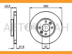 ���� ����. ���. ����. [260x22] 4 ��� Nissan Micra C+C 1,4/1,6 08/05-/ III 1,0-1,6/DCI 01/03-/ Note 1,4-1,6/DCI 03/06-. Renault Clio III 1,2-2,0/DCI 06...