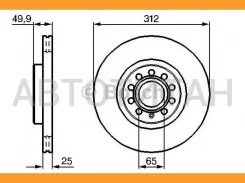 ���� ����. ���. ����. [312x25mm] 5 ���. AUDI A3 1,8-3,2/TDI 05/03-/ TT 1,8/2,006/08-. VW Caddy III 1,2-2,0/TDI 04/04-/ Golf V 1,4-2,0/TDI 01/04-11/08...