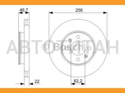 ���� ����. ���. ����. [256x22] 4 ���. Hyundai Accent 1.4-1.6/CRDI 11.05-. KIA Rio II 1.4-1.6/CRDI/16V 03/05- Bosch 0986479367 0986479367 ����