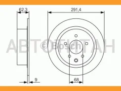 ���� ����. ���. [292x9] 5 ���. Nissan Qashqai / Qashqai+2 (J10 / JJ10)/ Juke 0986479R14 ����