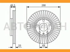 ���� ����. ���. ����. [288x25] 5 ���. AUDI 100 2,0E 16V/2,8E 90- [0986479R82] 0986479R82 ����