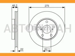 ���� ����. ���. [275x22] 5 ���. Toyota Auris/Corolla 1.3-1.6 01.07- 24012202561, 54638, 197183, 92163800, 98200163801, J3302161, BDC5671, BSF5671, DDF...