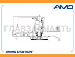 ����� ������� KIA Spectra/ Rio/ Shuma II/ Carens II 1.5/1.6 00-05 AMD Amdpw15 AMDPW15 ����