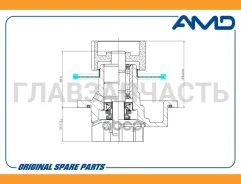 ����� ������� Daewoo (Nexia) (1,5) (DOHC) Chevrolet (Lanos T100) (1,6) (DOHC) AMD Amdpw35 AMDPW35 ����
