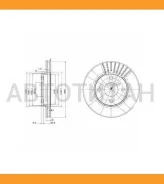 ���� ����. ���. ����. [258x22] 4 ���. FORD Focus all 98- BG3359 ����
