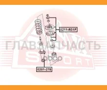 ����� ������������ Nissan Pathfinder ASVA 0211R51F 0211R51F ����
