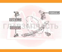����� ��������� ������ Nissan Primera P12 2001-2007 0212N16RH ����