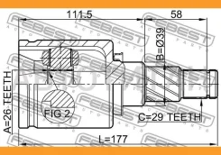 ���� ���������� ����� Nissan X-Trail T30 2000-2006 [0211T30LH] 0211T30LH ����