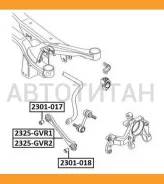 ���� ������ ���������� Volkswagen Volkswagen GOLF V PLUS (5M1) 2004- 2325GVR1 ����