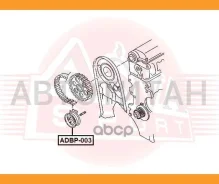 ����� �������� AUDI A3/A3 Sportback (8P) 2003-2013 ASVA ADBP003 ADBP003 ����