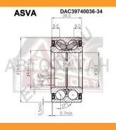 ��������� ��������� Hyundai Matrix/Lavita 2001- ASVA DAC3974003634 DAC3974003634 ����